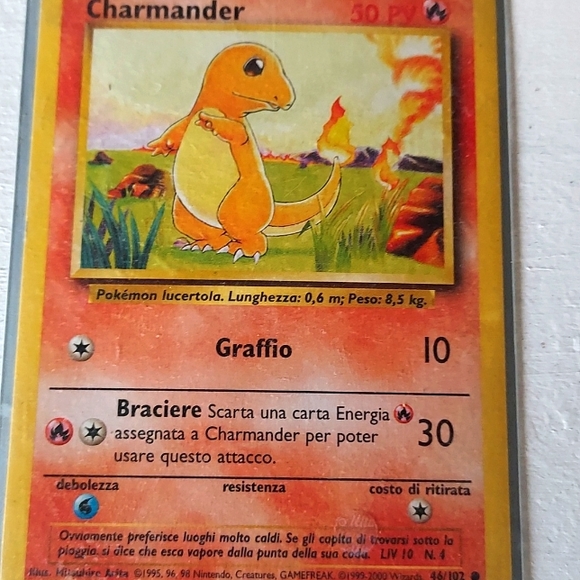 A old pokemon card read description